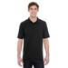 Hanes 055P Men's 6.5 oz. X-Temp PiquÃ© Short-Sleeve Polo with Fresh IQ Shirt in Black size XL | Cotton/Polyester Blend