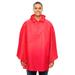 Team 365 TT71 Adult Zone Protect Packable Poncho Coat in Sport Red | Polyester