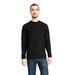 Next Level 9001 Long-Sleeve Crew with Pocket T-Shirt in Black size XL | Cotton/Polyester Blend NL9001