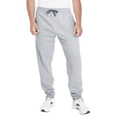 Jerzees 975MPR Adult Nublend Jogger Pant in Heather/Charcoal Grey size Medium | Cotton/Polyester Blend 975MP