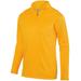 Augusta Sportswear AG5507 Adult Wicking Fleece Quarter-Zip Pullover T-Shirt in Gold size 2XL | Polyester/Spandex Blend 5507