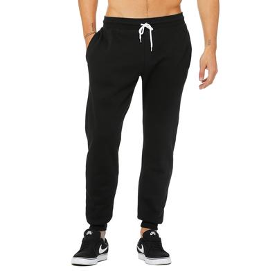 Bella + Canvas 3727 Jogger Sweatpant in Black size XS | Fleece B3727, BC3727