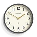 NEWGATE® Master Edwards Wall Clock - Kitchen Clock - Living Room Clock - Office Clock Clock - Round Clock - Retro Clock - Designer Clock - Stylish Home Décor Mid-Century Modern (Grey)