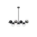 Elegant Lighting Eclipse 43 Inch 7 Light Linear Suspension Light - LD6135BK