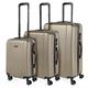 ITACA - Gepäck-Sets, Reisekoffer, Reisekoffer Set, Kofferset, Hartschalenkoffer, Trolley-Set, Luggage - Große Auswahl an Koffer & Trolleys für Jede Reise! 71100, Champagner