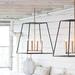 4 Light Large Open Frame Foyer Lantern in Transitional, Industrial Style Geometric Chandelier Laurel Foundry Modern Farmhouse® | Wayfair