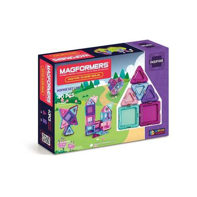 Magformers Solids Clear Inspire 40 PC. Set