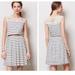Anthropologie Dresses | Anthropologie Stripewave Dress White Navy Pleated | Color: Blue/White | Size: Xs