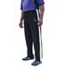 Men's Big & Tall Performance Mesh Side Panel Sweatpants by KingSize in Black (Size 3XL)