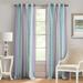 Wide Width Spectrum Rod Pocket Window Curtain Panel by Achim Home Décor in Lilac Turquoise (Size 50" W 63" L)