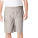 Men's Big & Tall Full Elastic Waist Gauze Cargo Shorts by KS Island in Sand Grey (Size 6XL)