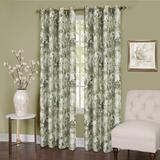 Red Barrel Studio® Warrenup Floral Energy Efficient 98% Blackout Thermal Grommet Lined Curtain Panels Set of 2 in Blue/Gray/Green | 63 H in | Wayfair
