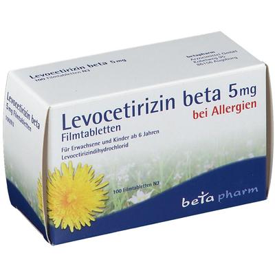 Levocetirizin beta 5 mg Filmtabletten 100 St Image