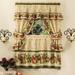 Wide Width Apple Orchard Cottage Window Curtain Set by Achim Home Décor in Antique (Size 57" W 24" L)