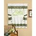 Wide Width Berkshire Embellished Cottage Window Curtain by Achim Home Décor in Green (Size 58" W 36" L)