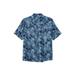Men's Big & Tall KS Island Printed Rayon Short-Sleeve Shirt by KS Island in Fish (Size 4XL)