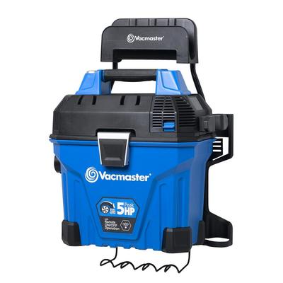 Vacmaster 5 Gal. Wall Mount Wet/Dry Vacuum with 2-Stage Motor, Blues