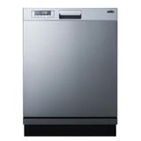 Summit Appliance 24 in. Front Control Dishwasher in Stainless Steel, Silver screenshot. Dishwashers directory of Appliances.