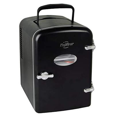 Koolatron KRT04-B Portable Retro Cooler, Compact, black