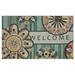 Red Barrel Studio® Arayig Playful Medallion 30" x 18" Non-Slip Outdoor Door Mat Synthetics in Gray | Wayfair 256A4A74753E4863A3089A5700ED0C85