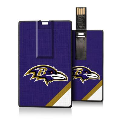 Baltimore Ravens Diagonal Stripe Credit Card USB Drive