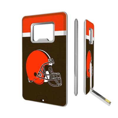 Cleveland Browns Striped Credit Card USB Drive & Bottle Opener