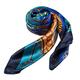 ALBERTO CABALE Silk Scarf Women Fashion Lightweight Soft Cozy Sunscreen Stretchy Shawls Wraps Blue Navy