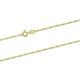 Cooksongold 9ct Yellow Gold 1.2mm Figaro Chain 18"/45cm Hallmarked Jewellery Necklace Chain