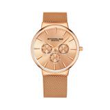 Stuhrling Men's Rose Gold Mesh Stainless Steel Bracelet Watch 39mm - Dusty Rose screenshot. Watches directory of Jewelry.