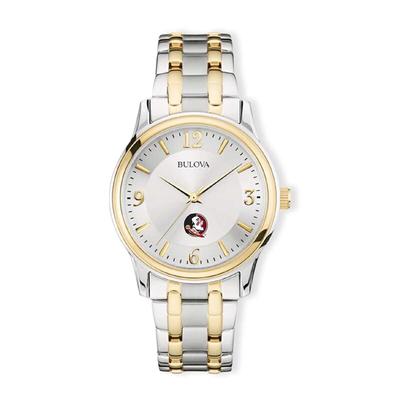 Florida State Seminoles Classic Two-Tone Round Watch - Silver/Gold