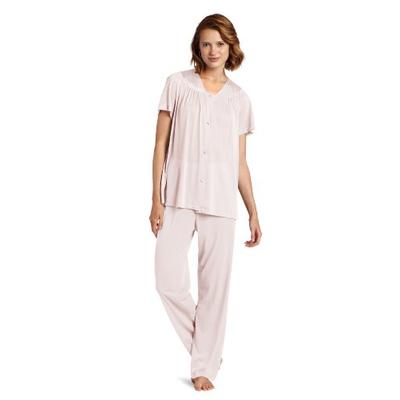 Exquisite Form Women's Colortura Short Sleeve Pajama,Pink Champagne,X-Large