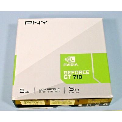 PNY NVIDIA GeForce GT 710 2GB DDR3 VGA/DVI/HDMI Low Profile PCI-Express Video Card