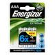Piles rechargeables X4 HR3 aaa 800MAH energizer