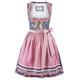 Stockerpoint Damen Dirndl Bruna Kleid für besondere Anlässe, blau-Rose, 46