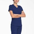 Dickies Women's Balance V-Neck Scrub Top - Navy Blue Size 2Xl (L10593)