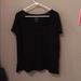 American Eagle Outfitters Tops | Ae Black V Neck (M) | Color: Black | Size: M