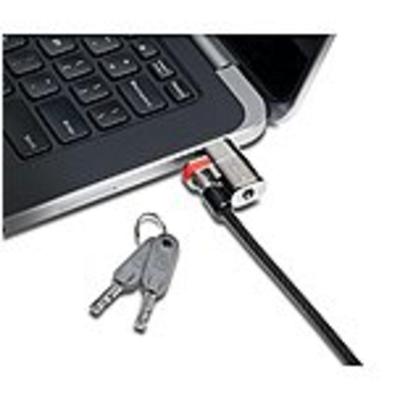 Kensington K67974ww Clicksafe Keyed Lock For Dell Laptops And Tablets - Silver - Carbon Steel - For