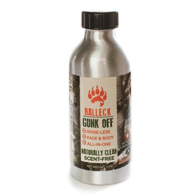 Balleck Mossy Oak Gunk Off: 3 in 1 Water-less + Rinse-less + Scent-free Hand Wash Body Wash and Face