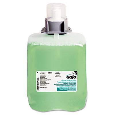Gojo GOJ526302 Green Certified Luxury Foam Hand Hair & Body Wash, Cucumber Melon, 2000ml Refill, 2 R