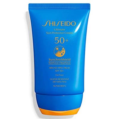 Shiseido Ultimate Sun Protector Cream SPF 50+ Sunscreen SynchroShield WetForce X HeatForce, 50mL / 2