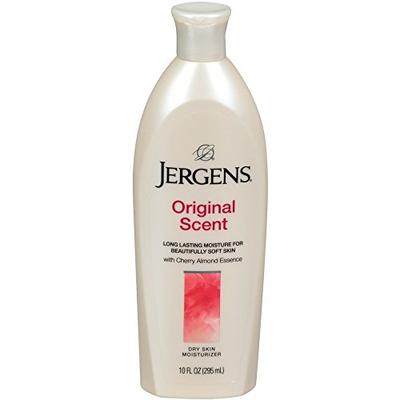 Jergens Original Scent Dry Skin Moisturizer with Cherry Almond Essence 10 oz (Pack of 6 )