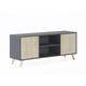 Meuble tv pour Salon - 57 x 140 x 40 cm - tv 32/40/50/55/60 Finition Gris/Chêne - multicolore