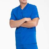 Dickies Men's Balance V-Neck Scrub Top - Royal Blue Size 3Xl (L10592)