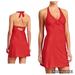 Athleta Dresses | Athleta Red Bralet Halter Fitness Dress Nwt | Color: Red | Size: M