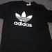 Adidas Shirts | Black Adidas Shirt! | Color: Black/White | Size: L