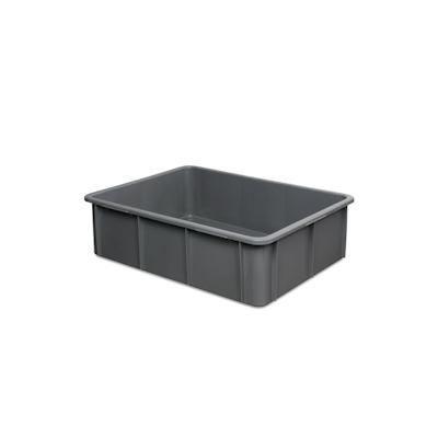 BRB Eurobehälter, 80 Liter, LxBxH 800 x 600 x 220 mm, Boden und Wände geschlossen, grau Image
