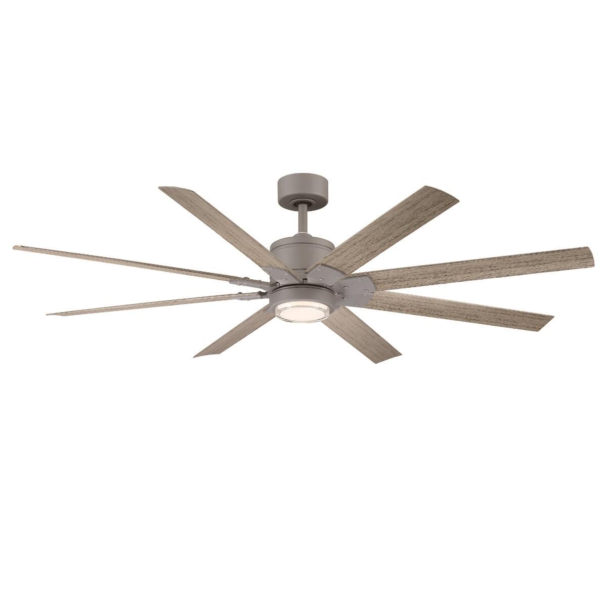 Modern Forms Renegade Outdoor Rated 52 Inch Ceiling Fan with Light Kit - FR-W2001-52L27GHWW