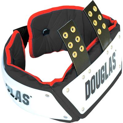 Douglas Custom Pro Football Adjustable Rib Protector Combo Black/Red