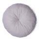 Baby Round Cushion Carpet, Baby Seat Lounger Pouf Whith Pom Poms Edge, Nursery Area Rug Cotton Thicken Crawling Mat Home Decor for Toddlers/Kids/Boys/Girls