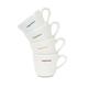 Keith Brymer Jones Word Range Ceramic White Espresso Cup Set of 4 - Espresso - 100ml